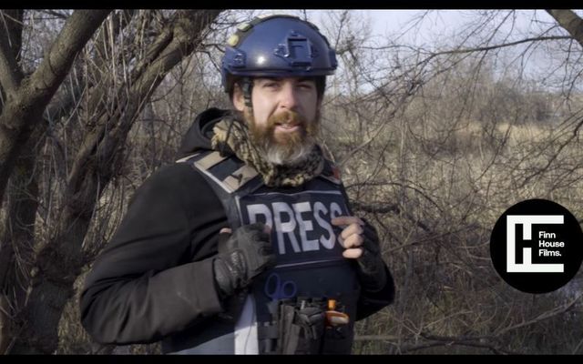 Finn Boylan in the trailer for his documentary \"Forsaken Frontier.\"