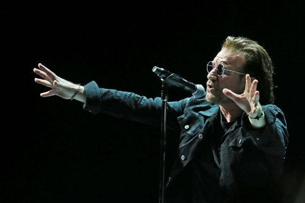 November 5, 2018: Bono and U2 in the 3 Arena in Dublin for the first of four performances of their eXPERIENCE + iNNOCENCE shows.