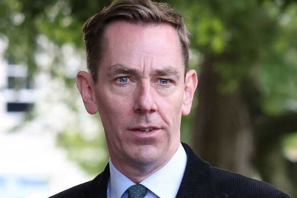 July 11, 2023: Ryan Tubridy leaving at the Dail with his agent Noel Kelly after giving evidence at a Public Accounts committee and the Media Committee in relation to his pay issues.