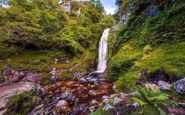 Glenevin Waterfall in County Donegal. 