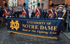 Dublin's Dame Street becomes "Notre Dame Street" ahead of Aer Lingus College Football Classic