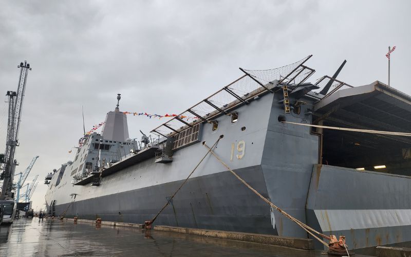 US Naval vessel arrives in Dublin ahead of Aer Lingus College Football Classic