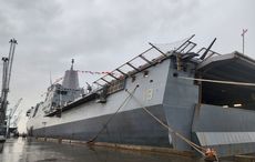 US Naval vessel arrives in Dublin ahead of Aer Lingus College Football Classic