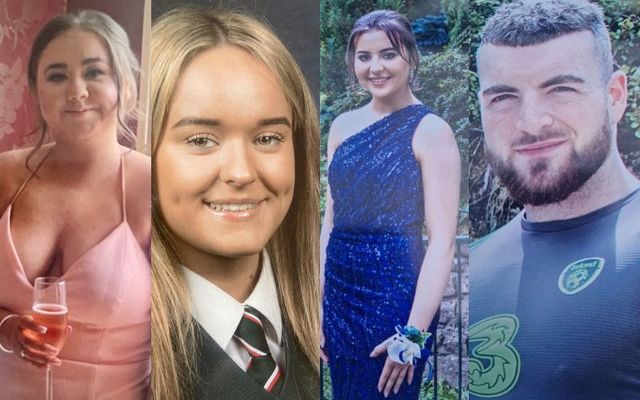 From Left to Right: Crash victims Zoey Coffey, Nicole Murphy, Grace McSweeney, and Luke McSweeney. 