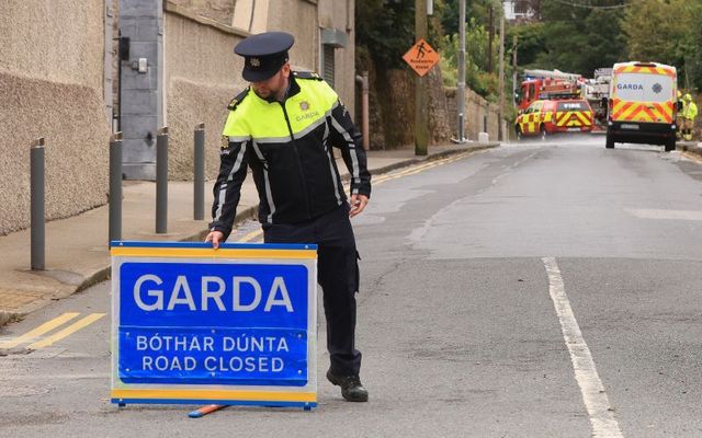 August 26, 2023:  Gardai and Emergency Services at the scene of a car crash on the Mountain Road in Clonmel, Co Tipperary, where four young people, including two siblings, died in an accident.