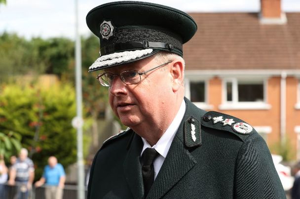 August 1, 2022: Chief Constable of the Police Service of Northern Ireland Simon Byrne arrives for the funeral of former Northern Ireland first minister and UUP leader David Trimble at Harmony Hill Presbyterian Church, Lisburn. 
