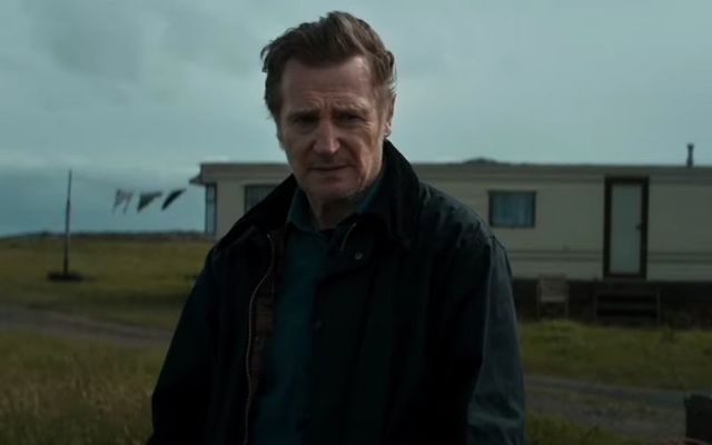 Liam Neeson in the trailer for \"In the Land of Saints and Sinners.\"