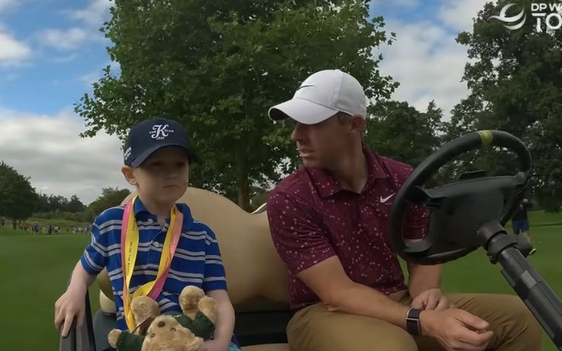 WATCH: Inspiring Irish 7-year-old with brain tumor meets his hero Rory McIlroy