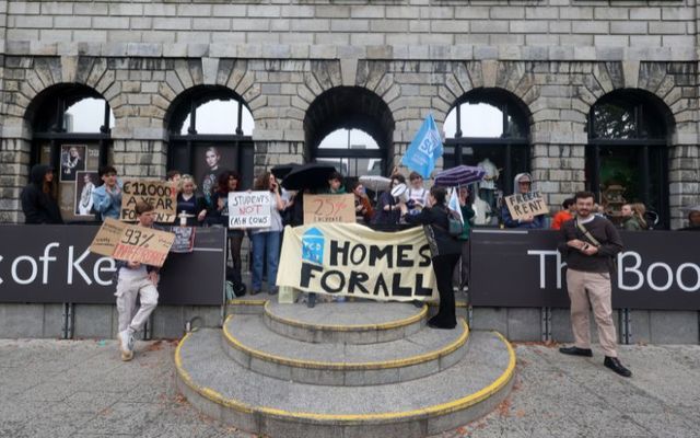 September 13, 2023: Students from Trinity College Dublin force the closure for the day of the tourist attraction the Book of Kells in protest at the cost of rent and lack of housing in Dublin.