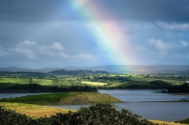 A rainbow over Donegal Bay.