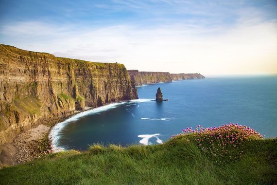 Cliffs of Moher on world map of top tourist attractions