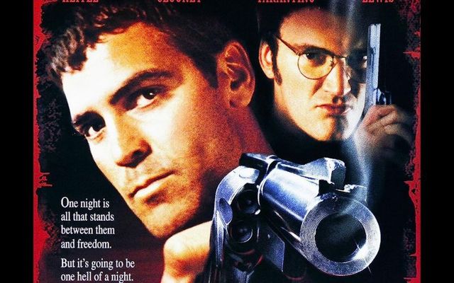 The poster for the 1996 film \"From Dusk Till Dawn\"