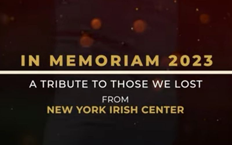 WATCH: New York Irish Center says "An Irish-American Farewell" to those who died in 2023
