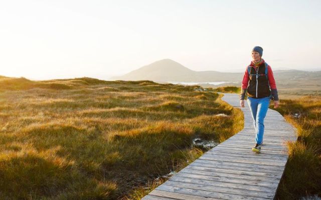 Hiking on Diamond Hill, Co Galway is one way to keep healthy.