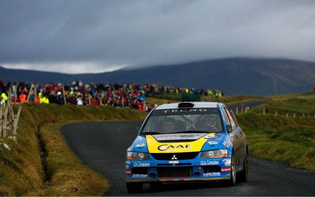 November 18, 2007: Simone Campedelli and Danilo Fappani of Italy in their Mitsubishi Evo 9 participate in the third leg of Rally Ireland 2007 in Sligo, Ireland.