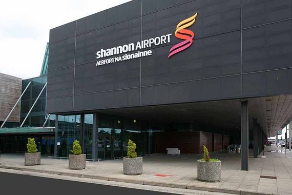Exterior of Shannon Airport. 