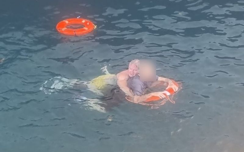 Irish firefighter makes brave rescue on holiday after person falls overboard from cruise ship
