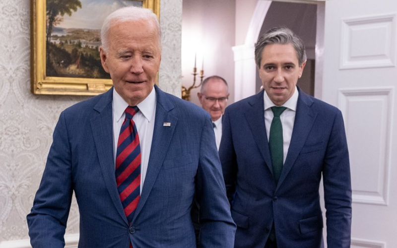No TV cameras - so how did Simon Harris get footage from inside Oval Office?