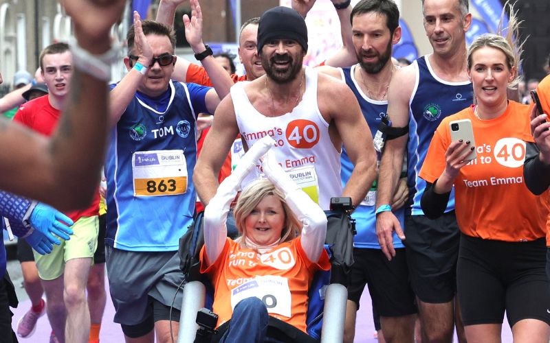 Colin Farrell and Emma Fogarty raise more than €785k for EB charity at Dublin Marathon