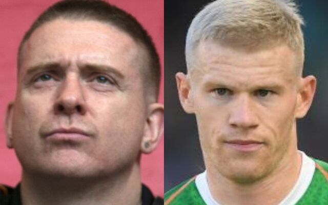 Damien Dempsey (L) and James McClean.