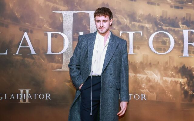Paul Mescal at the \"Gladiator II\" premiere in Dublin.