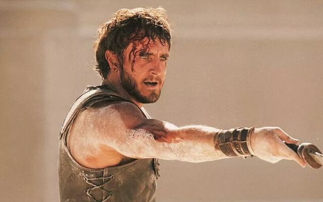 Paul Mescal as Lucius in \"Gladiator II.\"