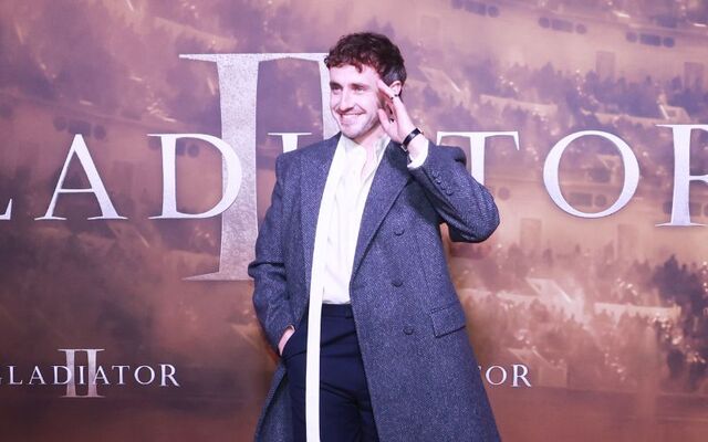 Paul Mescal at the premiere of \"Gladiator II\" in Dublin.