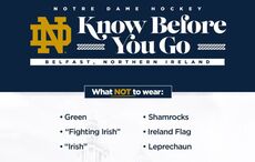 No green? Notre Dame Hockey apologizes for 'offensive' Belfast guidelines
