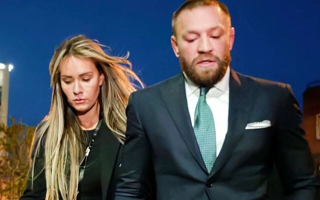 November 22, 2024: Dee Devlin and Conor McGregor leave the High Court in Dublin after a jury found that he assaulted Nikita Hand in December 2018.