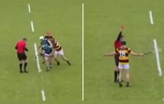 WATCH: Rathnure midfielder sent off for hit after two SECONDS of All-Ireland semi-final