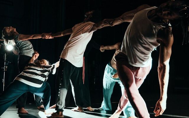 John Scott Dance and Mel Mercier\'s \"Begin Anywhere\" at the Irish Arts Center from Feb 12 to 16, 2025.