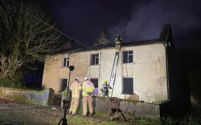 The home of Maisie and Mary Roche was destroyed in a fire on Dec 15. 