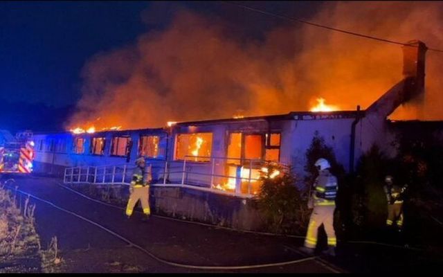 February 4, 2024: Dublin Fire Brigade responds to the fire at a building complex in Crooksling, Tallaght, Dublin.