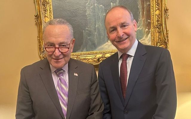 February 6, 2024: Senator Chuck Schumer and Tánaiste Micheál Martin meet in Washington, DC.