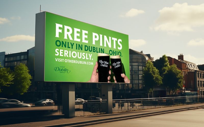Dublin, Ohio offering free pints to Dubliners who travel for St. Patrick's Day