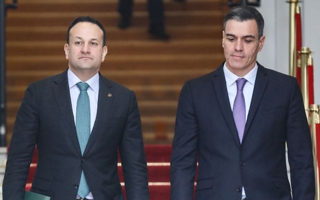 March 2, 2023: Taoiseach Leo Varadkar and Prime Minister of Spain Pedro Sánchez-Castejón in Dublin.