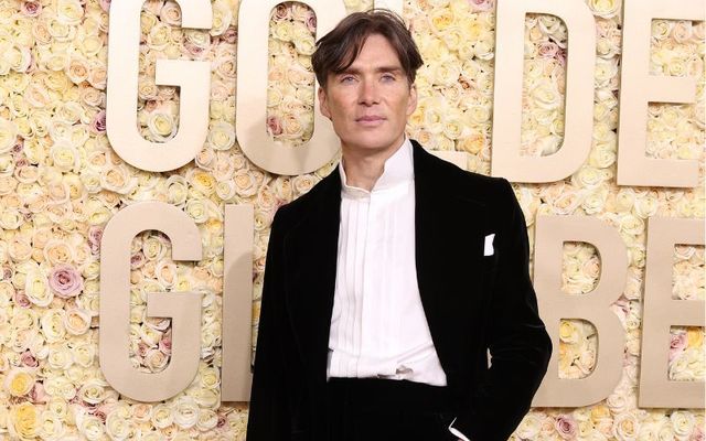 Cillian Murphy photographed at the 2024 Golden Globe Awards.