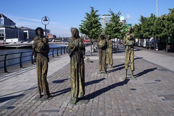The Great Hunger Memorial in Dublin. 