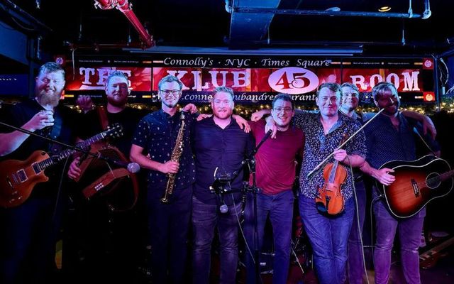 The Narrowbacks during a gig at Connolly\'s in New York City.