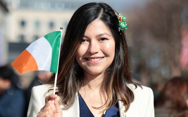 Sara Guzman was one of many who became a new Irish citizen on February 26, 2024 in Dublin.