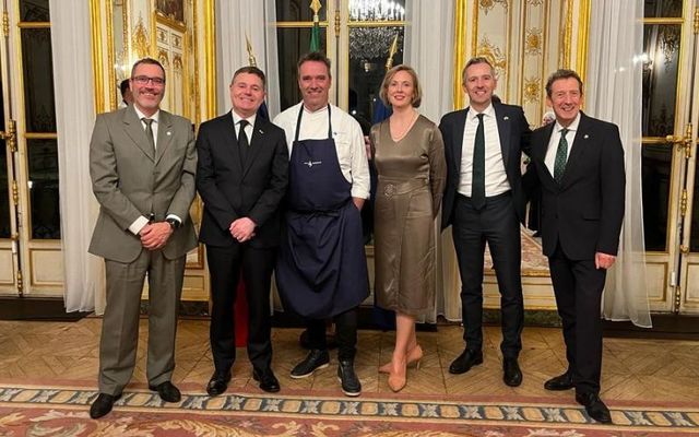 (L to R) Nicolas Ranninger - Bord Bia, Minister Paschal Donohoe, Kevin Dundon, Monica MacLaverty -Tourism Ireland, Owen Feeney - Deputy Ambassador of Ireland to France and Shane Clarke - Tourism Ireland.