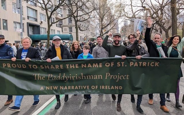 St. Patrick\'s Day Parade Paddy Irishman team.