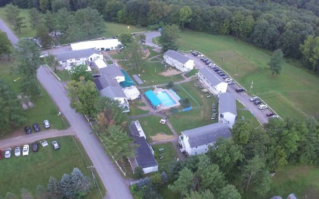 An aerial view of Gavin\'s Irish Country Inn in Cornwallville, New York.