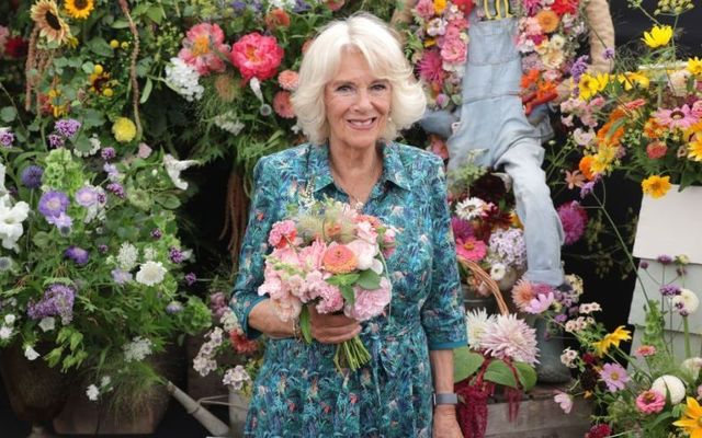 Queen Camilla, photographed at the Sandringham Flower Show, in 2022.