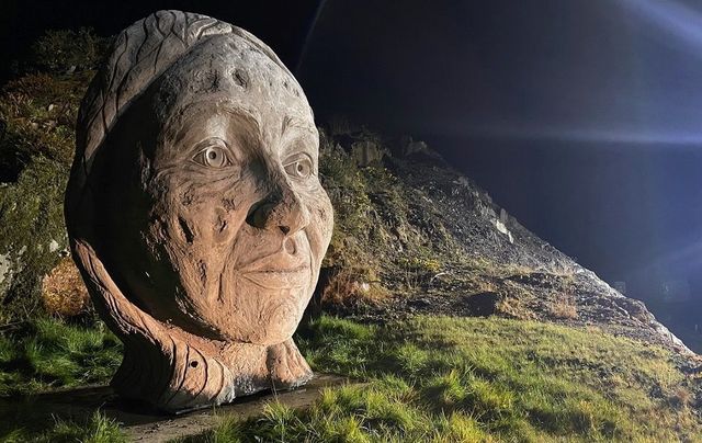 The Áine sculpture by artist Sarah Goyvaerts has been installed along the new N22 road in Co Cork.