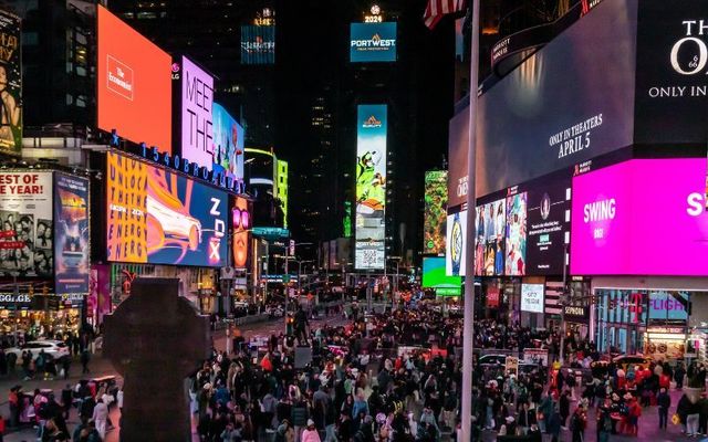 The Portwest Billboard in Times Square. 