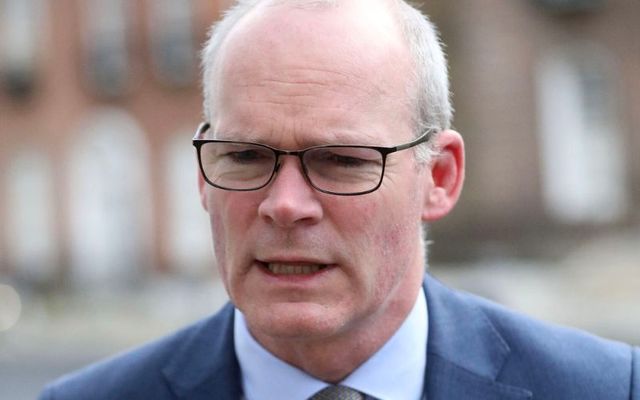 February 13, 2024: Simon Coveney at Government Buildings in Dublin.
