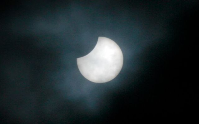 August 1, 2008:  A detailed view of the Solar Eclipse in Dublin\'s Pheonix Park at approximately 9.00 am. 