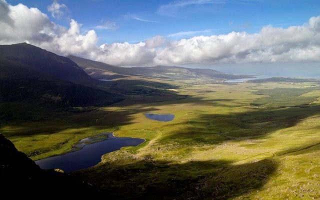 Conor Pass on the Dingle Peninsula in Co Kerry.