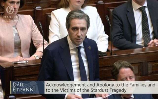 April 23, 2024: Taoiseach Simon Harris delivers a State apology to the victims of the 1981 Stardust tragedy and their families. 
